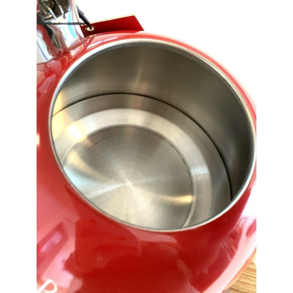 New Rae Dunn by Magenta 2020 Red Tea Kettle - Picture 3 of 10